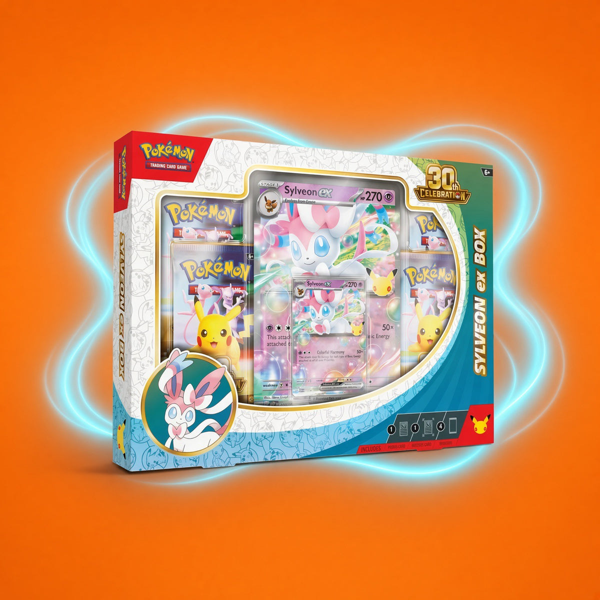 Pokémon TCG: 30th Celebration Sylveon ex Box (EN)